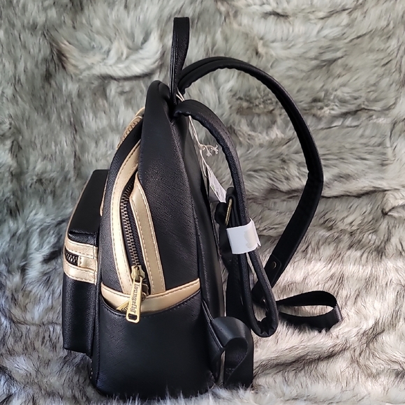 Loungefly Game of Thrones Black and Gold Backpack - Picture 7 of 9